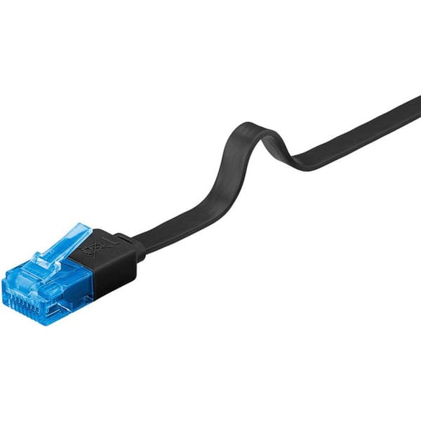 Ethernetkabel - RJ45 - CAT 6A - 10 m - U/UTP - Svart