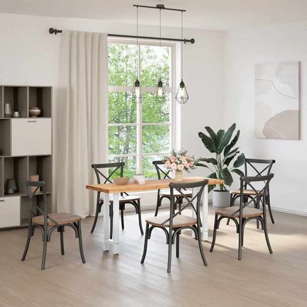 vidaXL Konsolbordsben Vit 2 delar 38 x (72-73) cm Stål 4013297