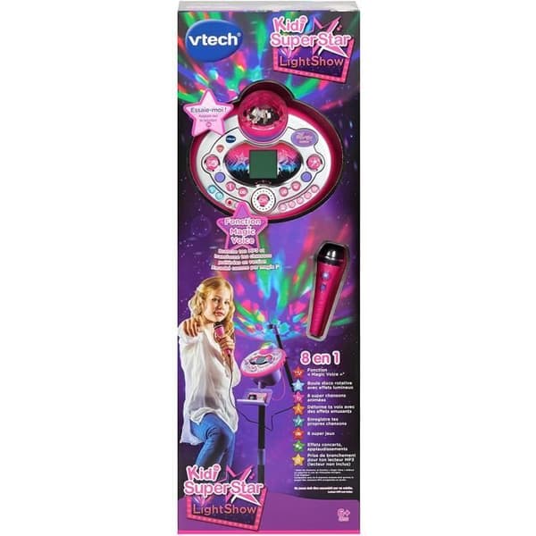 Karaoke - VTech - Kidi SuperStar LightShow - Mikro rosa - Ljus effekter - Magisk röst