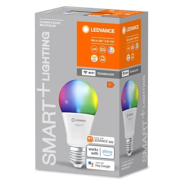 Ampull LED - LEDVANCE - SMART+ WIFI - 9W - 806lm - Vit - E27