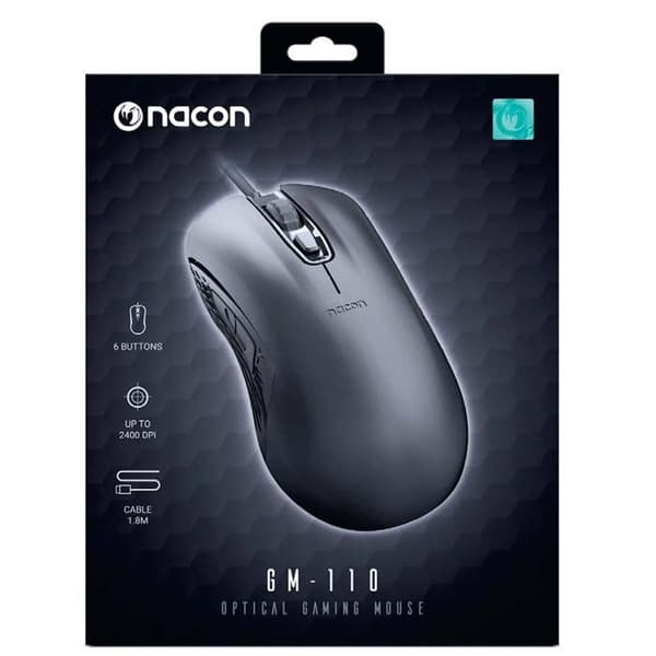 NACON OPTICAL GAMING MOUSE 110 Black PC Game DVD ROM