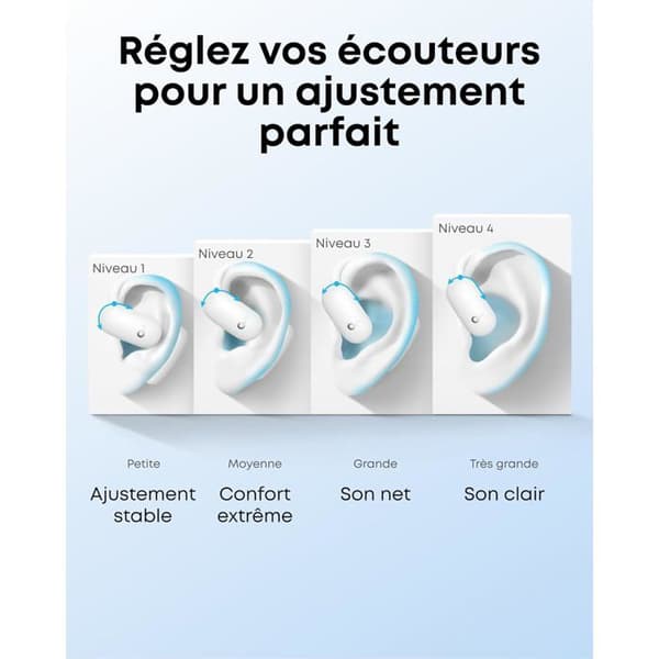 Soundcore AeroFit 2 Anker — True Wireless hörlurar, dubbla basar, 42 h batteritid, IP55, LDAC