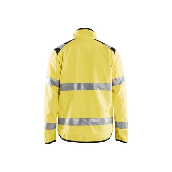 Blaklader hög synlighet softshell jacka dubbellager - Gul / Svart