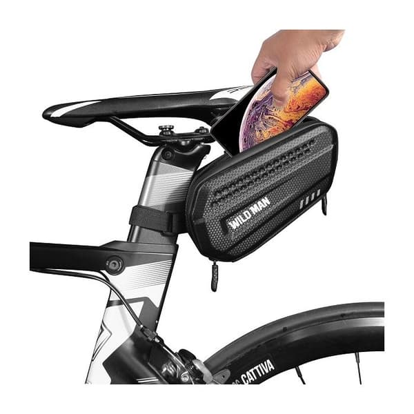 Svart cykelsadelöverdrag Wildman L