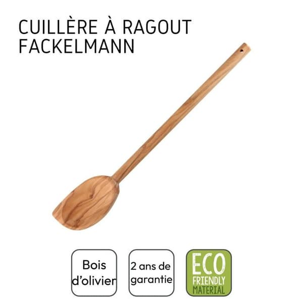 Kökskedel - FACKELMANN - Oljeträdsedition - 30 cm - Oljeträ - Spetsig ända
