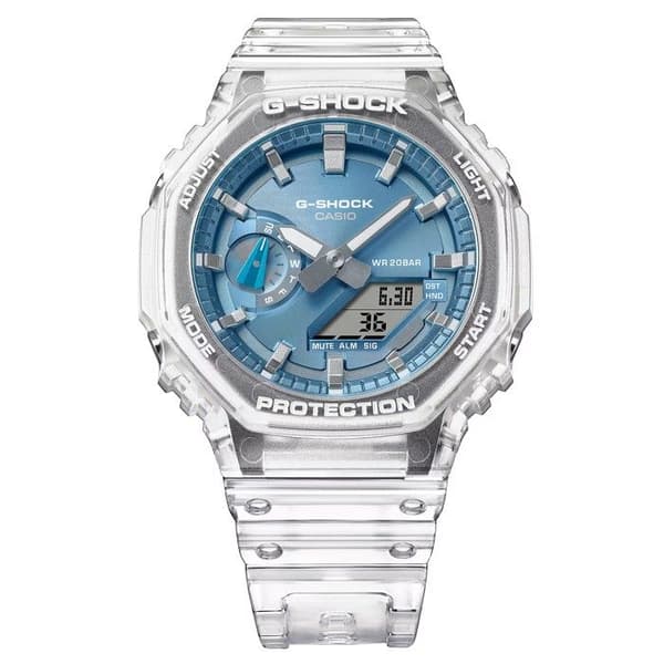 Klocka - CASIO - GA-2100BM-7A2ER - Transparent Plastik - 20 bar - 41 mm