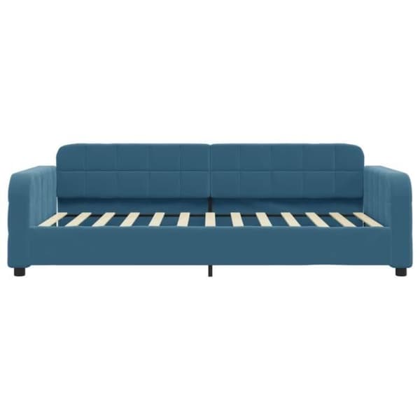 vidaXL Sängsoffa blå 100x200 cm sammet 354064