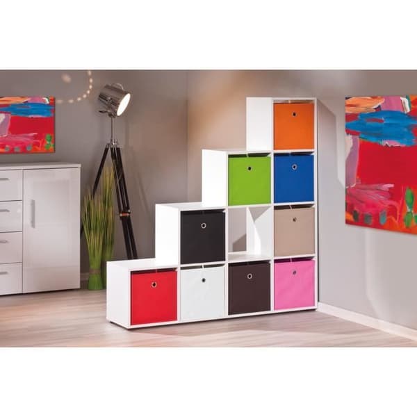 Förvaringslåda kub 32 cm - Winny - Röd