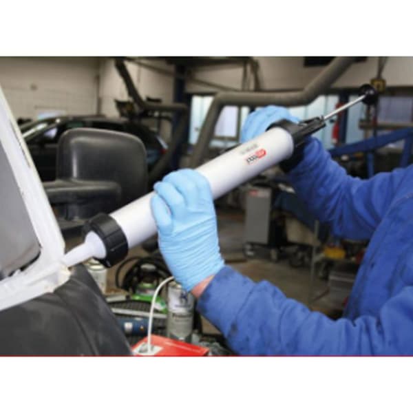 Siliconpistol - KS TOOLS - 980.3000 - 600ml - Trådförsedd - Vit