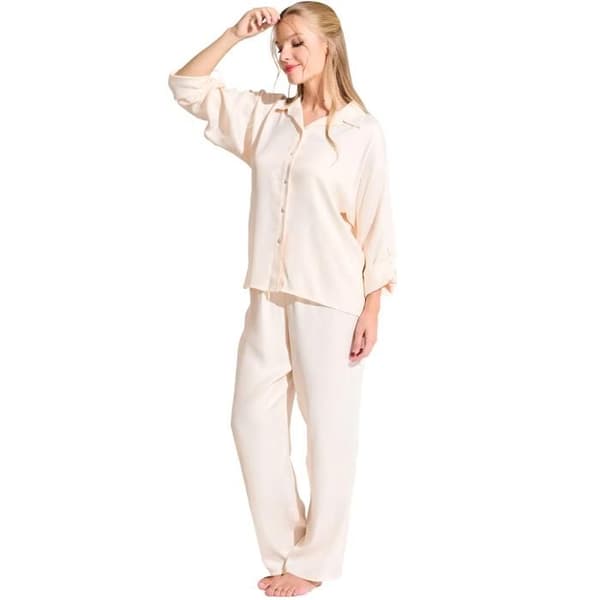 Dam pyjamasbyxor Lisca Paris - elfenben