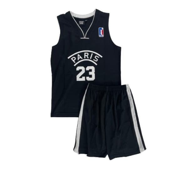 Junior basketset - SPORT ZONE - PARIS - Svart - 12 år - 100% polyester