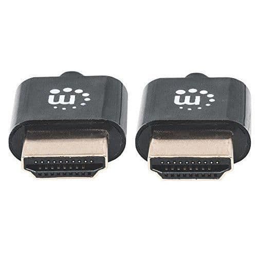 HDMI-kabel - Manhattan - 1m - Ultratunn - 4K - Ethernet