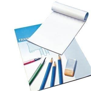 Bloc 25 ark papperspapper A4 80g/m² - Transparent