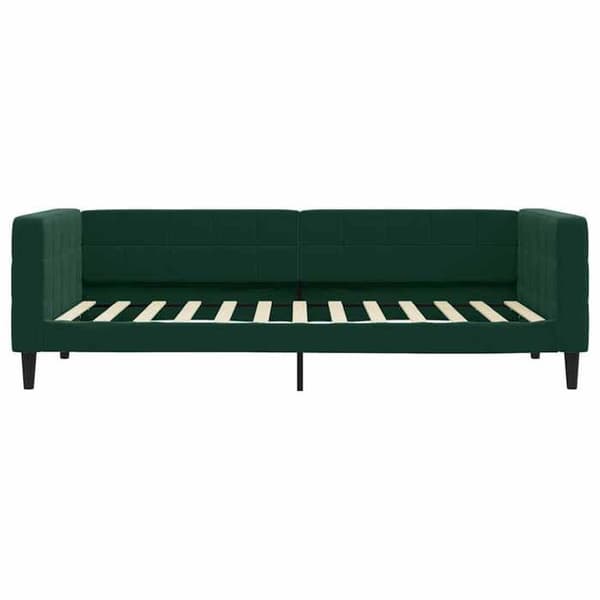 vidaXL Mörkgrön vilobädd 100x200 cm sammet 354017