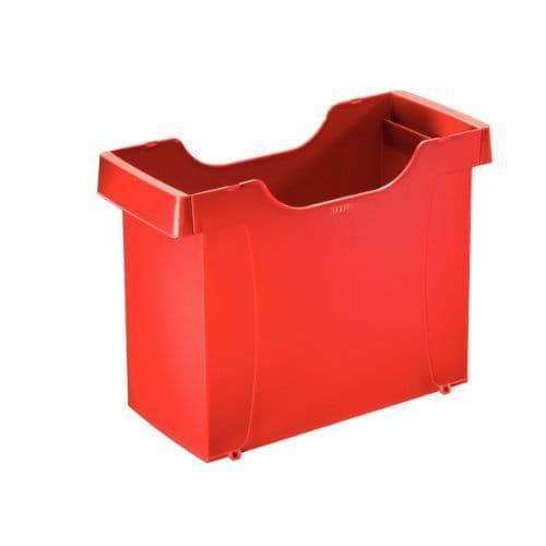 Plastlåda - Esselte-Leitz - Uni-Box Plus - A4 - Röd - Stöttålig