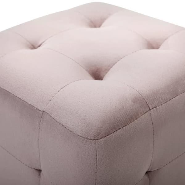 vidaXL 2 st Påsar Rosa 30 x 30 x 30 cm Sammetstyg