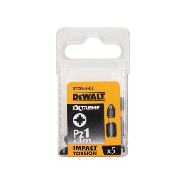 DEWALT PZ1 25 mm torsionsbitar - 5-pack