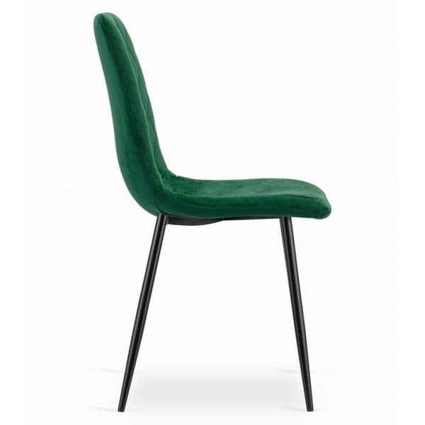 KOMMODE Chaise TURANO - mörkgrön sammet x 1 45x89x53 cm