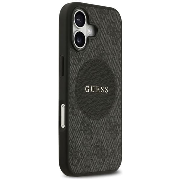 Coque Guess 4G Circle Classic Logo MagSafe för iPhone 17 - Svart