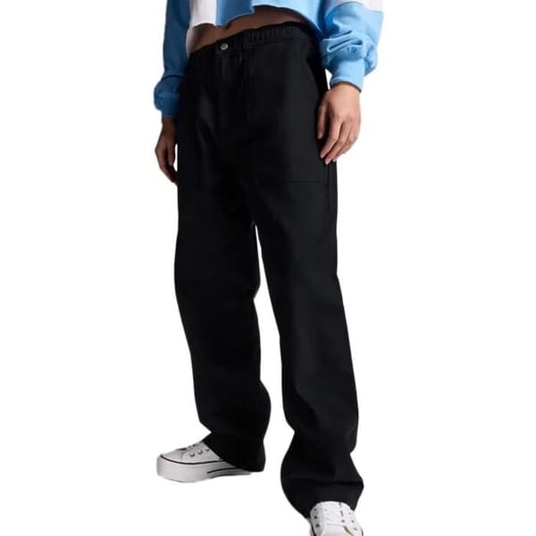 Svart Baggy Byxor Dam Converse Harbor