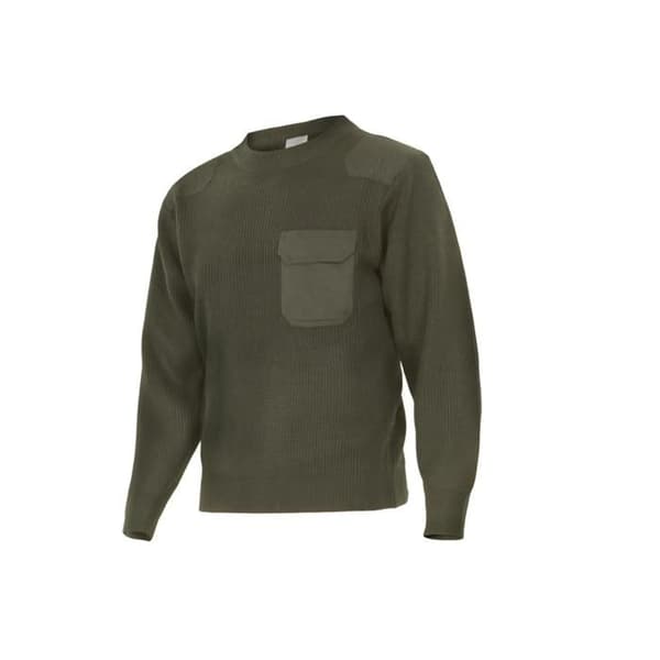 Tröja tjock rund hals Velilla - Grön - 2XL