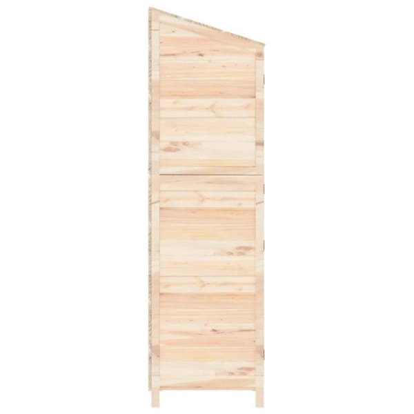 vidaXL Trädgårdsbod 55x52x174,5 cm Solid granträ 152186