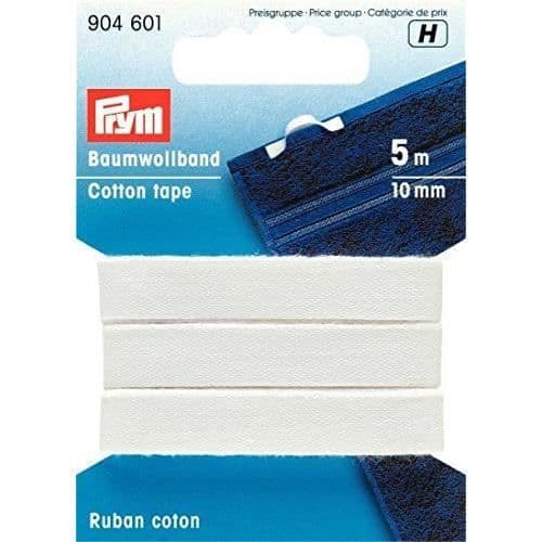 Prym 9048005m 10mm bomullstejp, svart - PRYM904800