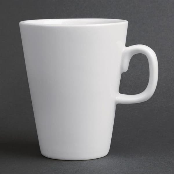 Mugg - Olympia - Latte - 310ml - Porslin - Set med 12