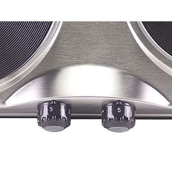 Elektrisk Spisplatta - BEPER - 90.825 - Silver - 1000 W - Dubbel Platta