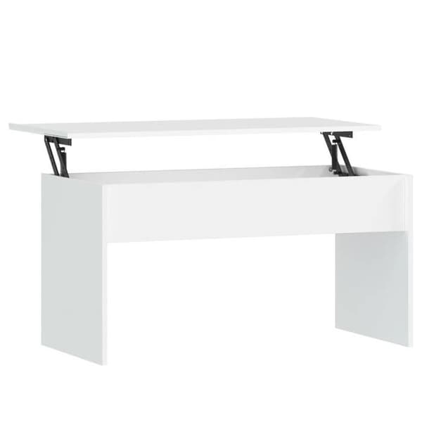 vidaXL Soffbord Vit 102x50,5x52,5 cm Ingenjörsträ 809629
