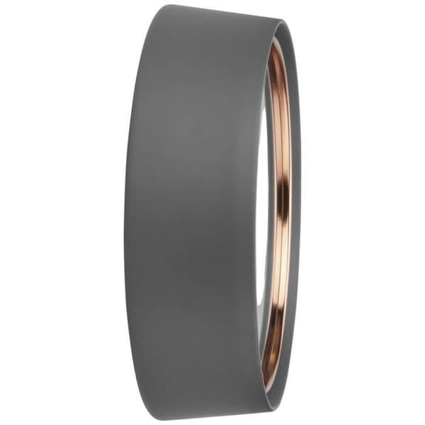 Väggklocka - TFA DOSTMANN - 60.3547.10 - 22.3 cm x 7 cm - Grå och Koppar - Inomhus