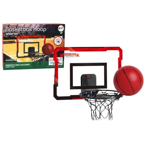 Barnbasketbollset med bakpanel och motbollar