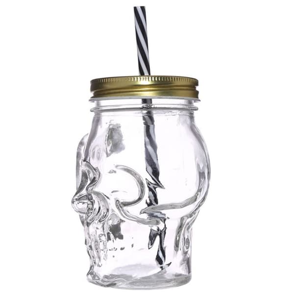 Mugg Tankard med sugrör och kranlock