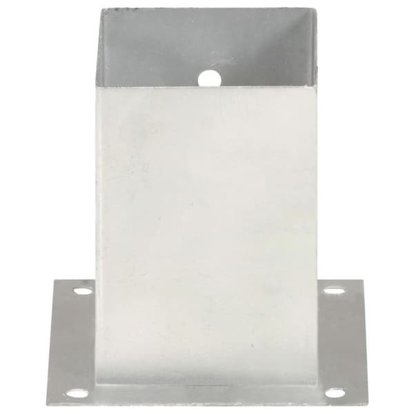 vidaXL Stolpeankare 4 st Galvaniserad Metall 101 mm