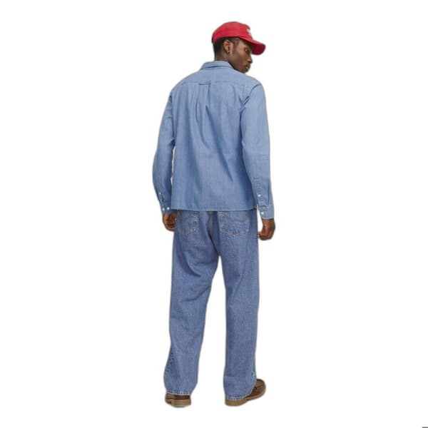 Jack & Jones Travis långärmad skjorta - ljusblå denim