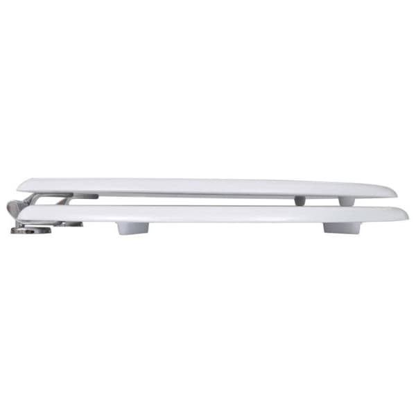 vidaXL Toalettsits med MDF-lock Enkel Design Vit