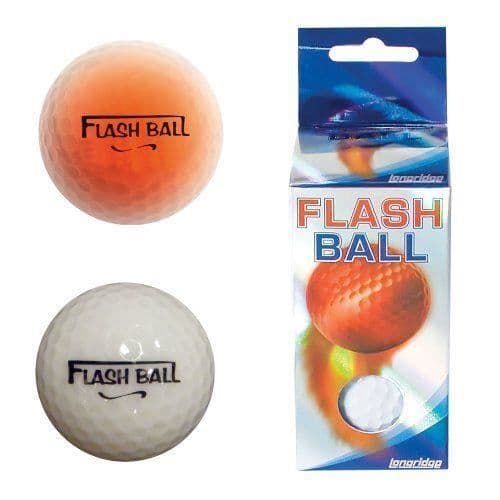 Flashing Golf Ball - Longridge - Flash Ball - Paket med 2 bollar - Vit