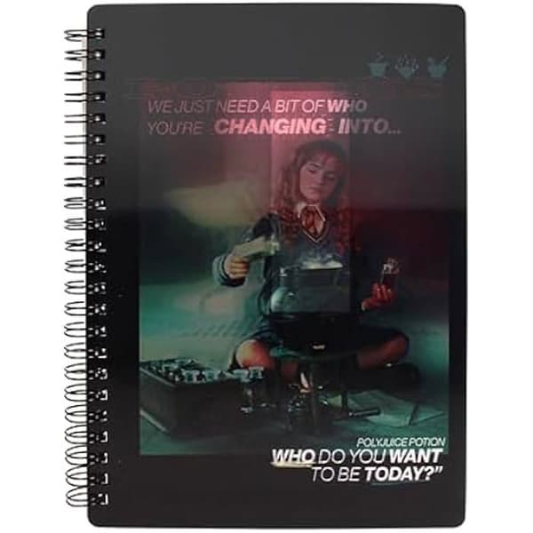 Notebook - SD-LEKSAKER - Hermione Potion - 3D-effekt - Tranbärsfärg - A5-format