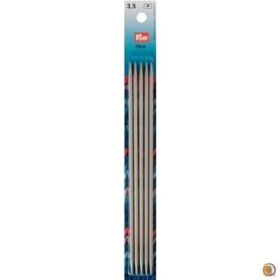 Stickor - PRYM - 2 spetsar - 2,50 mm - Aluminium - Grå pärl