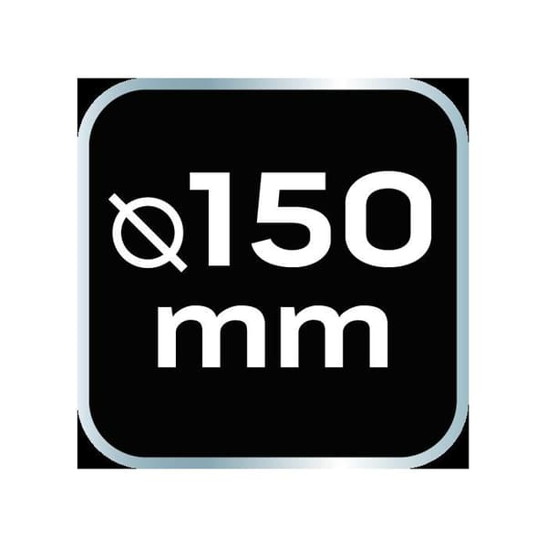 Poleringspad 150 x 50 mm, hård svamp, M14