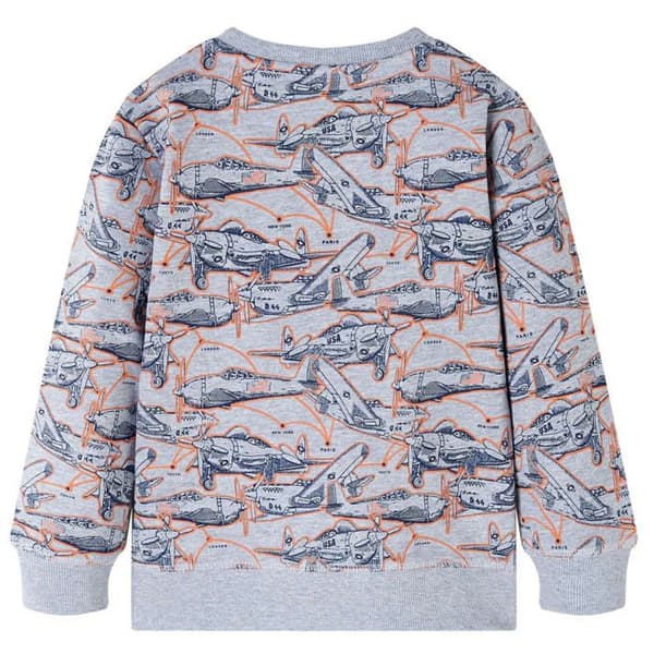 Grå blandad sweatshirt för barn 92/104/116/128/140