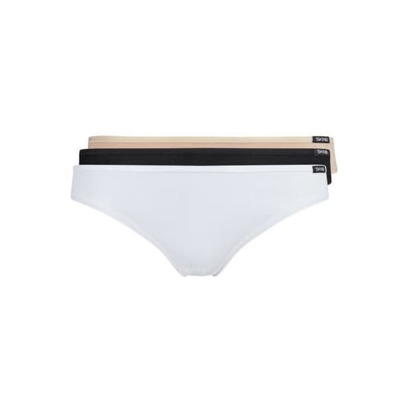 Skiny Slip Dam - uni, Paket med 3