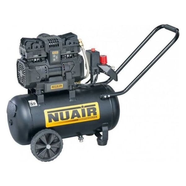 Nuair Kompressor Bilkompressor, tyst, oljefri, 24 L, 8 bar, 1,5 HK (1 styck)