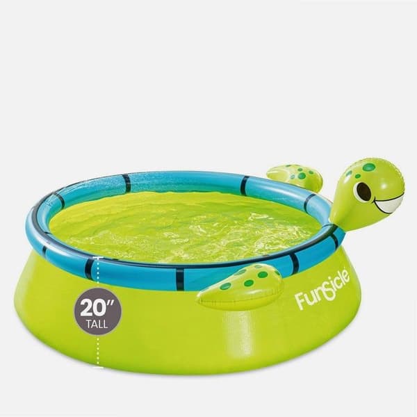 Självstabil poolsköldpadda Funsicle Ø1,83m x51cm