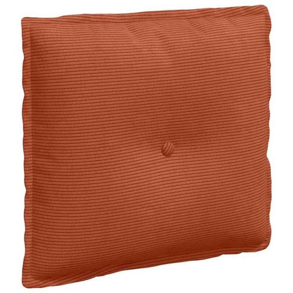Ryggkudde - VIDAXL - 50 x 45 cm - Kordflor - Röd orange - Rektangulär