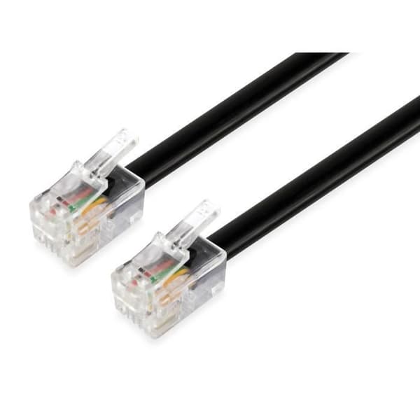 UTRUSTNING 105104 TELEFONKABEL 5 M SVART
