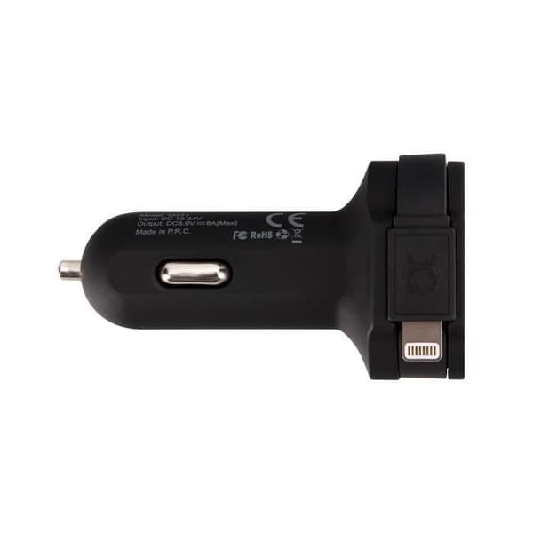 XQISIT Bil Laddare Dual Charge 6A light /USB