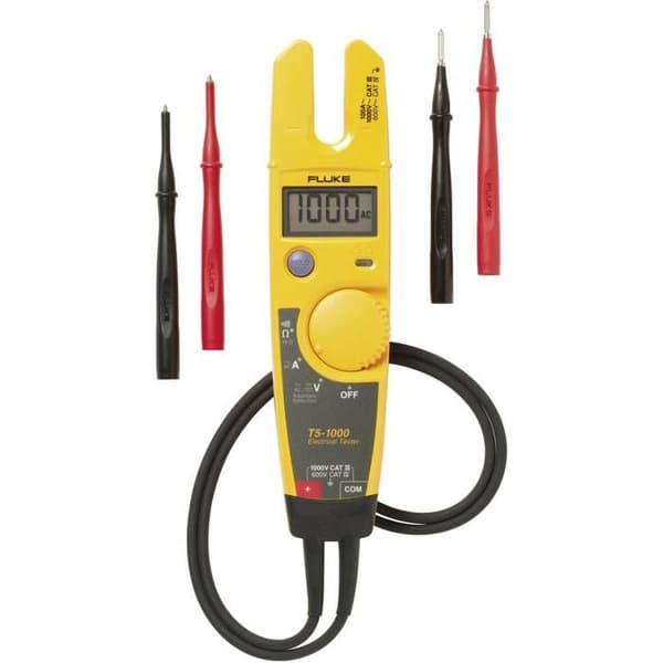 Fluke T5-1000 CAT III 1000 V LCD 2-polig spänningstestare, Akustisk