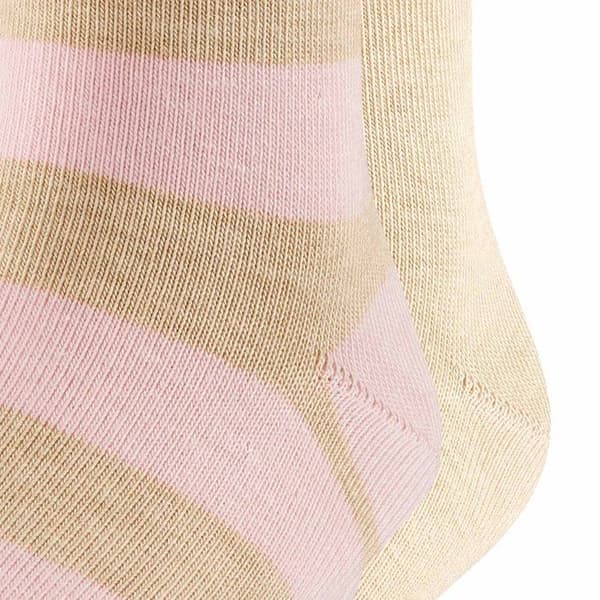 Korta strumpor barn - FALKE - Happy Stripe 2Pack SO - Beige - Randig - 2-pack