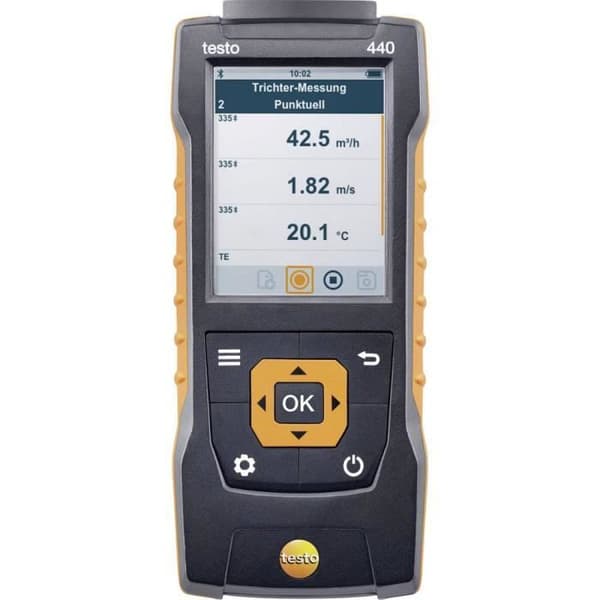 Anemometer - TESTO - testo 440 Set2 - Bluetooth - Propellerprobes 100 mm - Probe 16 mm